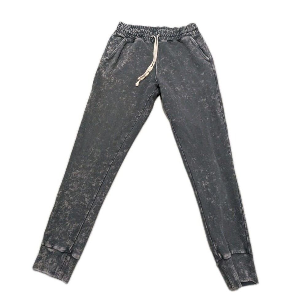 AllSaints Hani Sweatpants Size M Men Gray Acid Mineral Wash Cotton Joggers